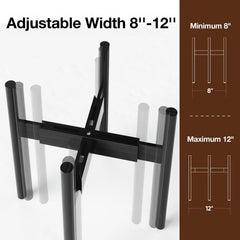 MUDEELA plant stand showing adjustable size feature
