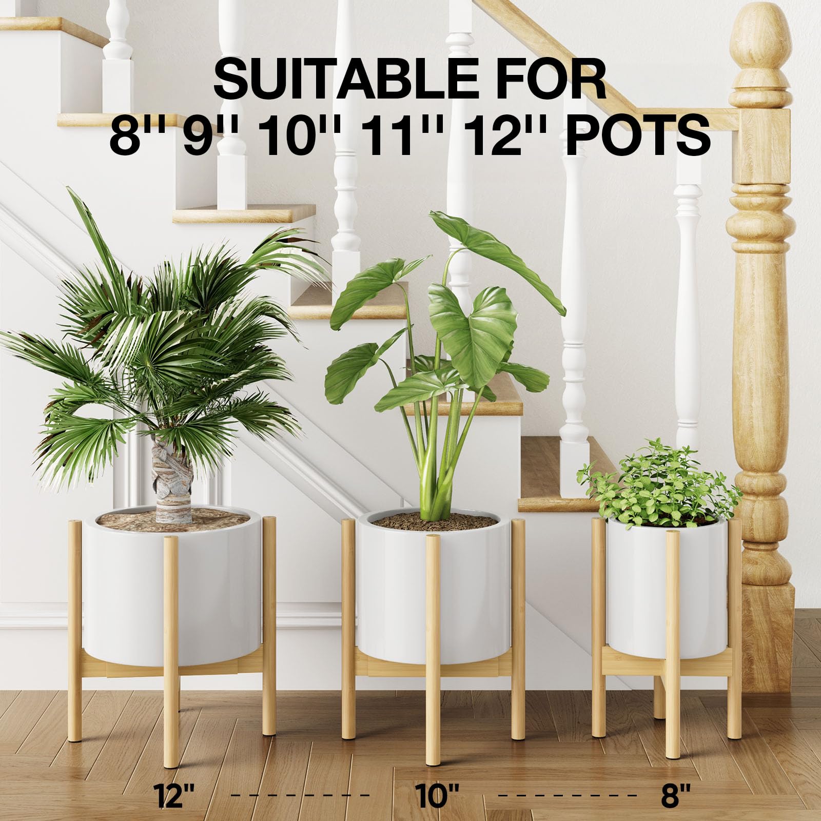 MUDEELA Plant Stand with Potted Plant Display