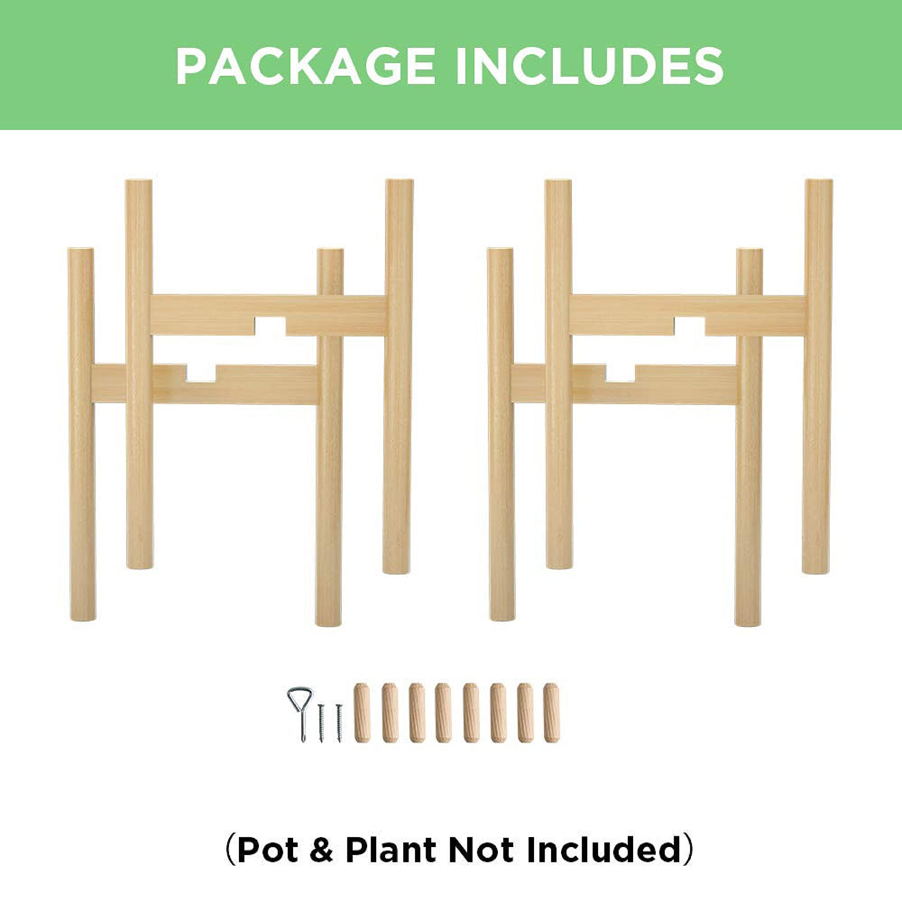 MUDEELA plant stands package contents with assembly instructions