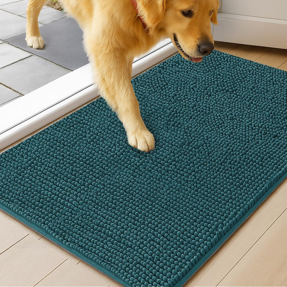 MUDGUARD MAT Dog Door Muddy Mat Atlantic Blue front view