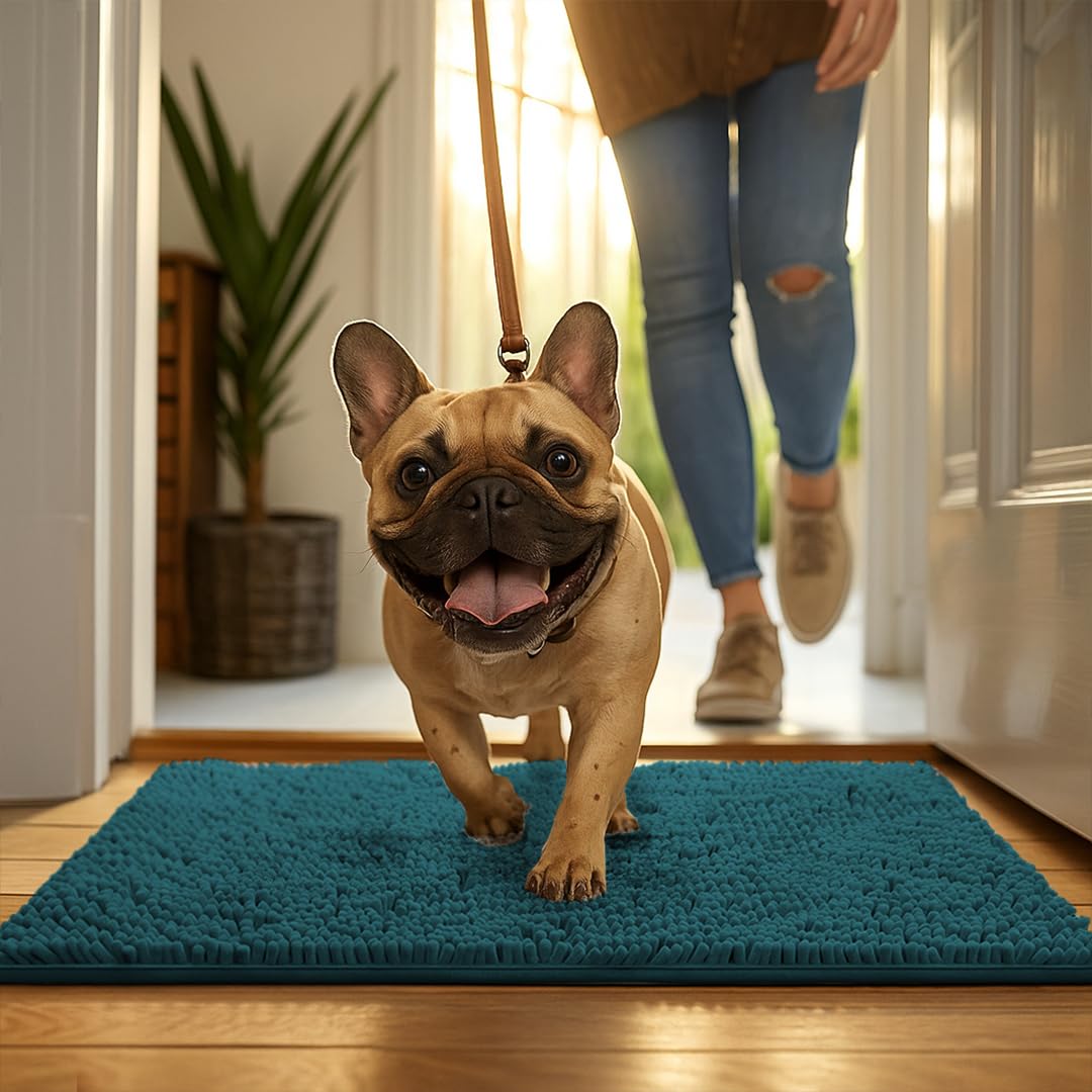MUDGUARD MAT Dog Door Muddy Mat Atlantic Blue packaging