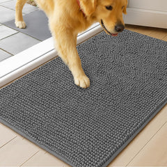 MUDGUARD MAT Dog Door Muddy Mat Grey front view