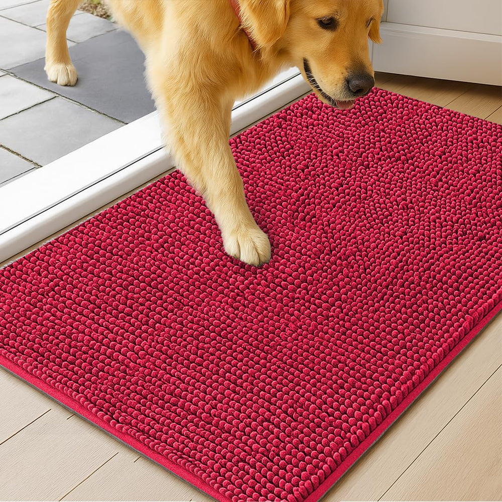 MUDGUARD MAT Dog Door Muddy Mat red 36" x 60" front view