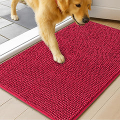 MUDGUARD MAT Dog Door Muddy Mat red 36" x 60" front view