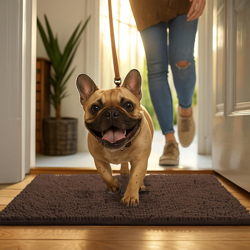 MUDGUARD MAT Dog Door Muddy Mat rolled up for storage