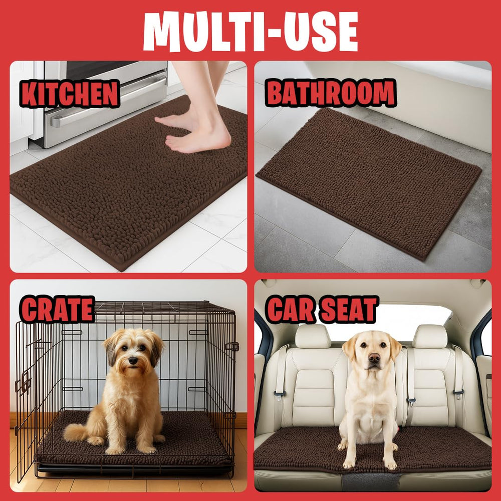 MUDGUARD MAT Dog Door Muddy Mat size comparison in use