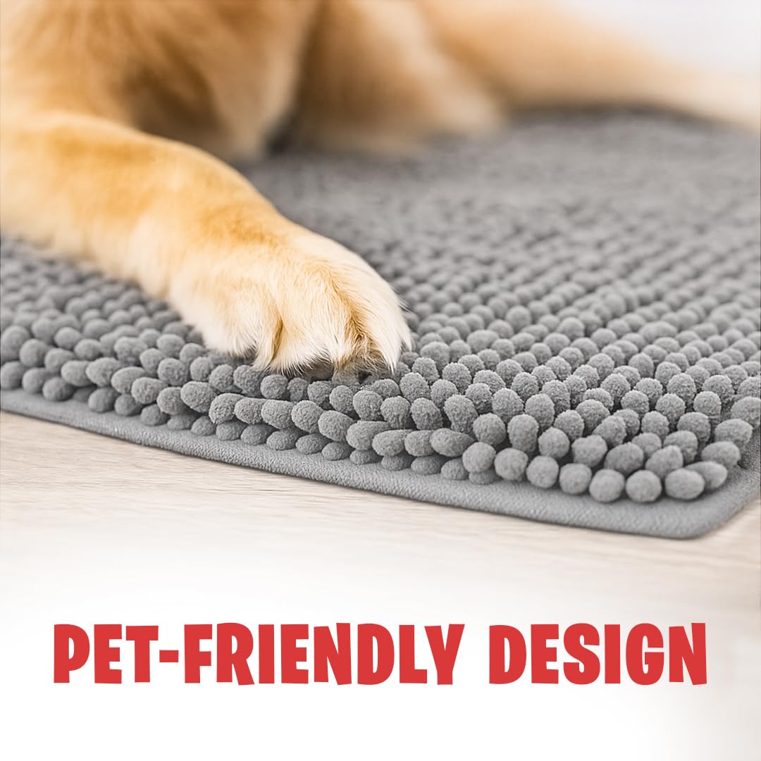 MUDGUARD MAT Dog Mat Grey folded for storage