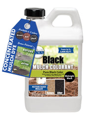 Mulch Worx Black Mulch Color Concentrate half gallon bottle front view