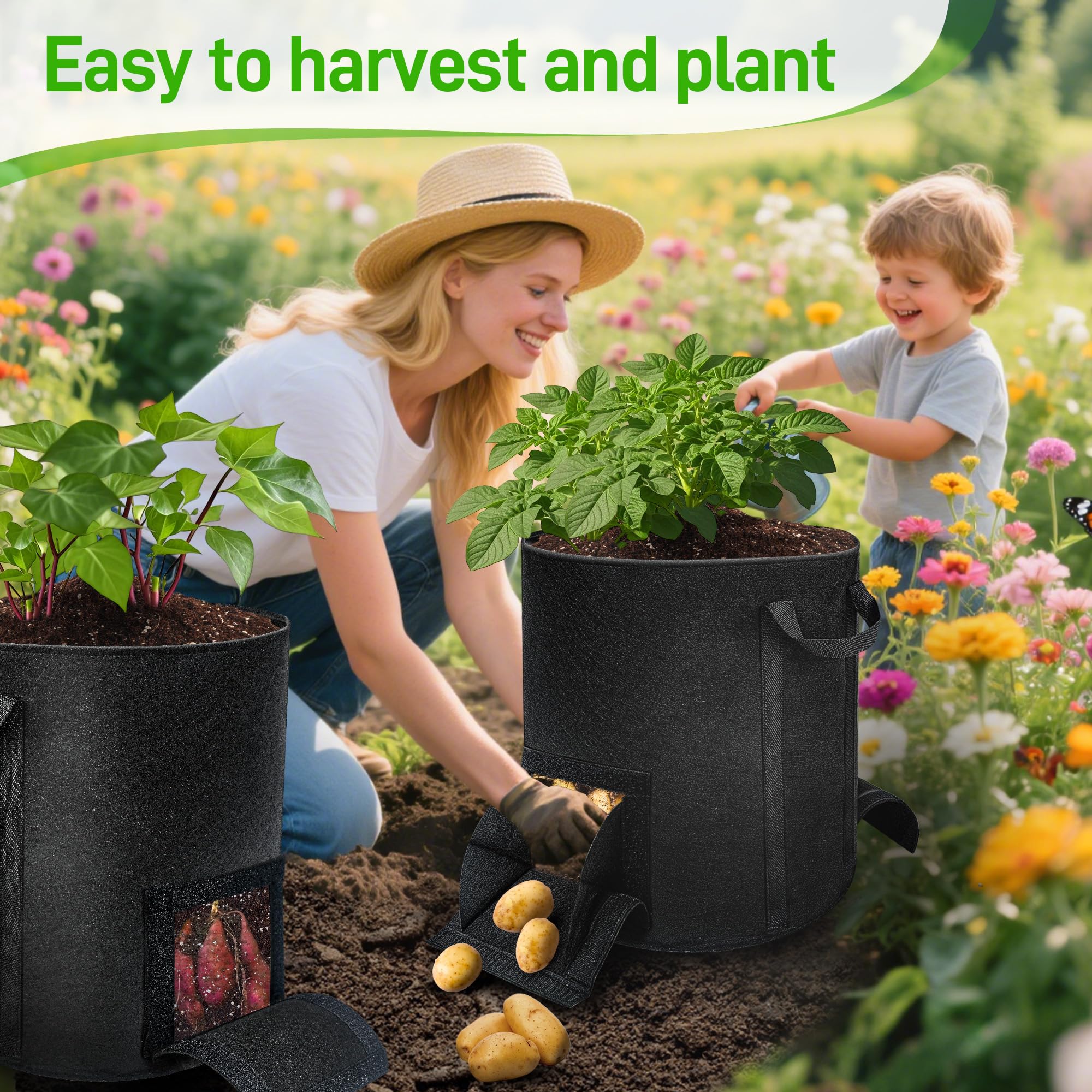 Mulctun grow bag saucer for drainage