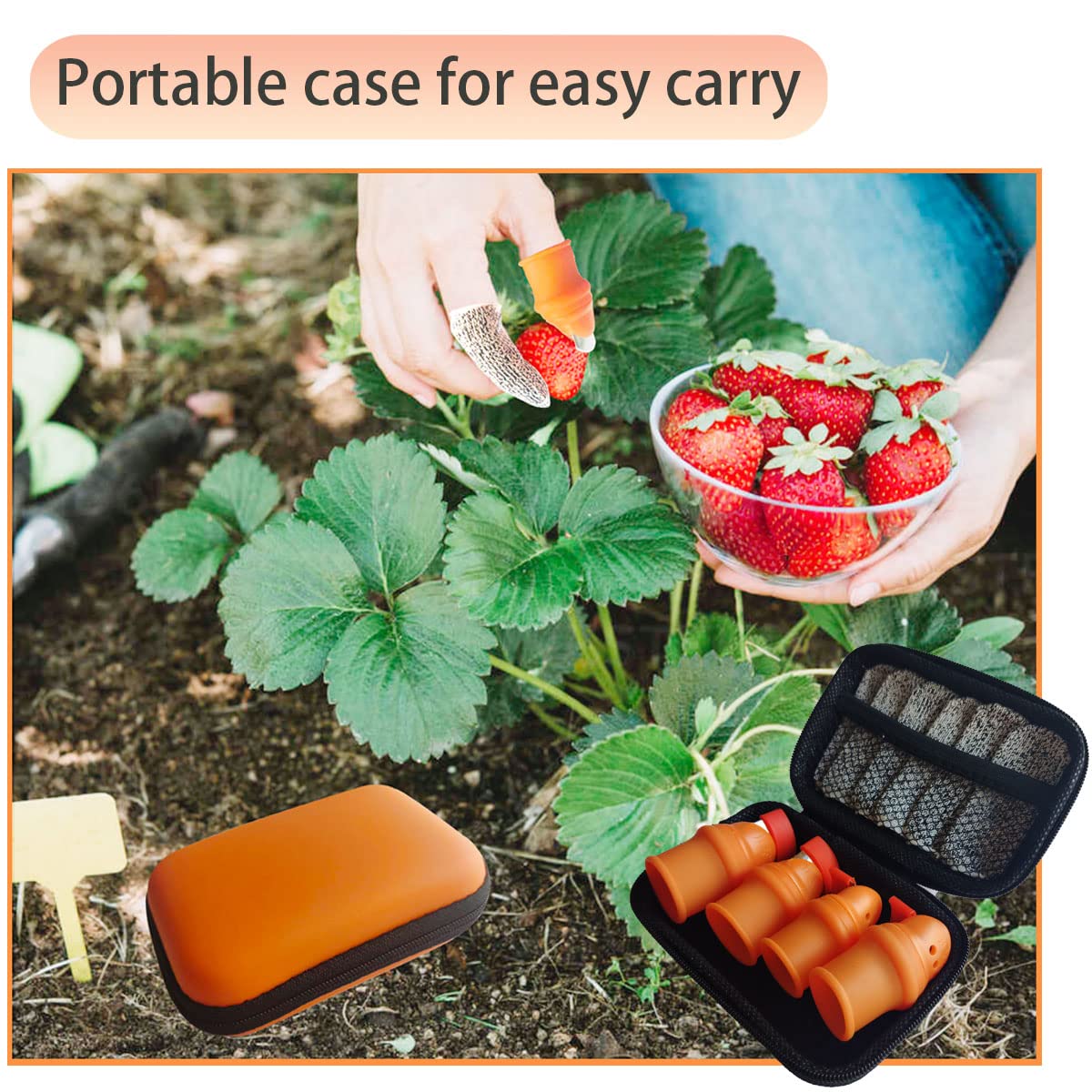Mulenn silicone knife set perfect for harvesting tomatoes and cucumbers