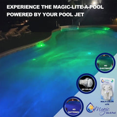 Multi-colour mood lighting from the Magic Lite-A-Pool