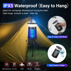 Multi-functional zechuan bug zapper in flame-effect mode
