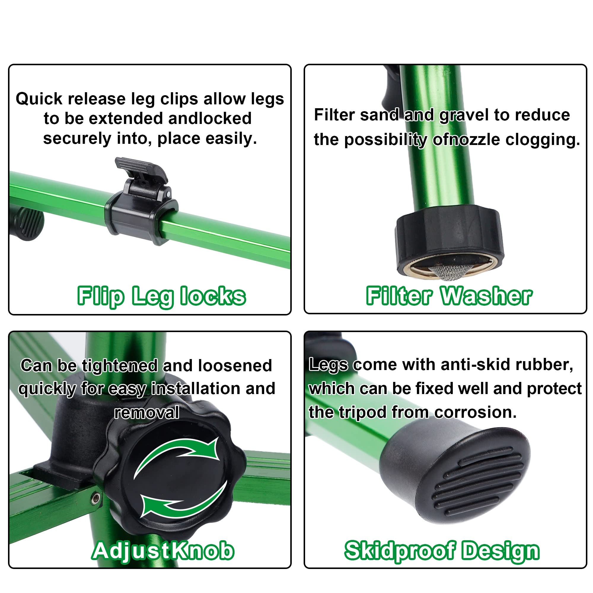 Multicolor Biswing Impact Sprinkler in use