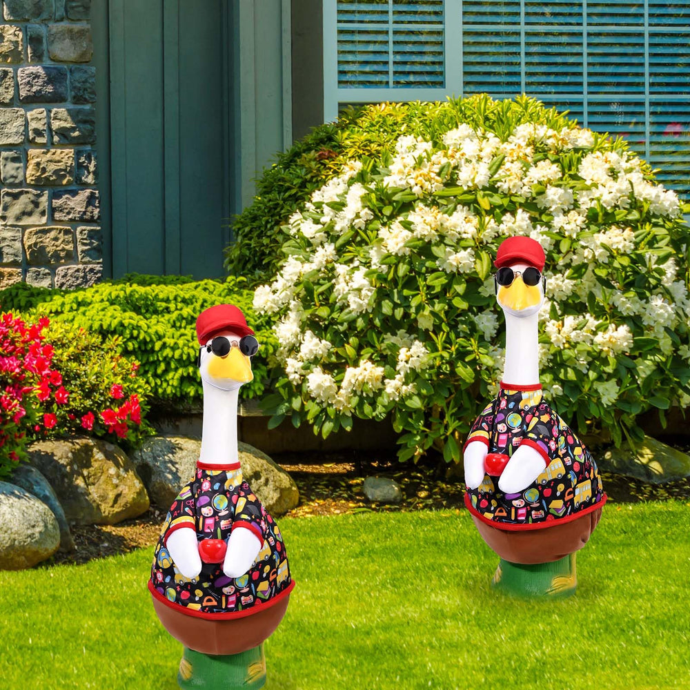 Multicolour clothing for 23" cement goose statue