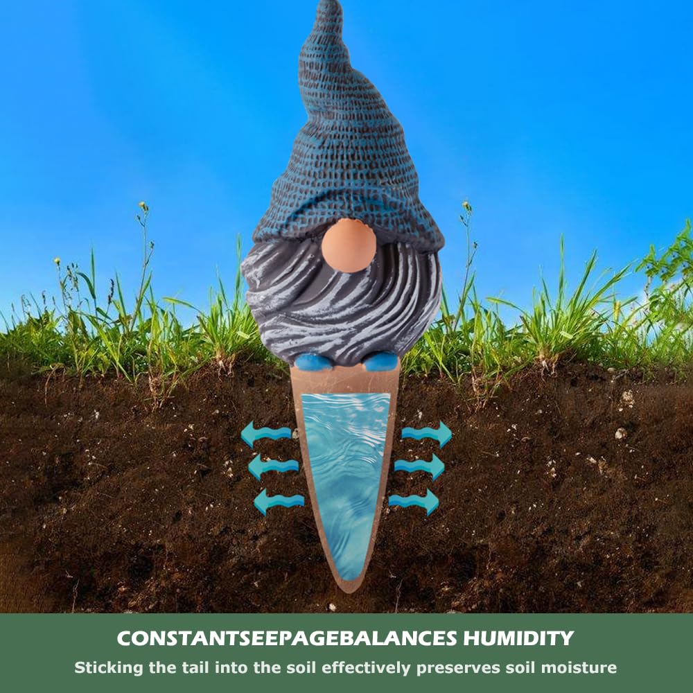 Multicolour terracotta watering spike with glasses design