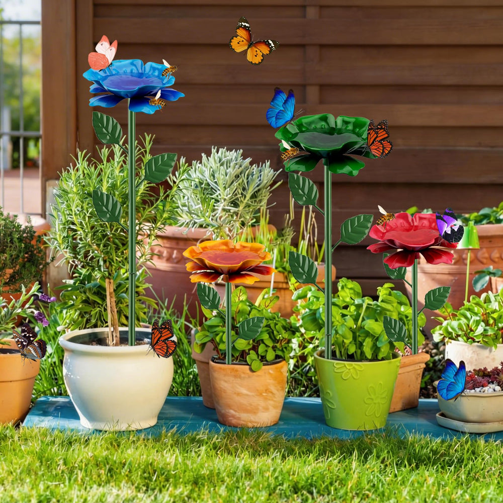 Multiple Abtanx Bee Watering Stations in various heights