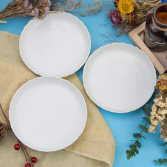 Multiple sizes of FIREBOOMOON Plant Saucer displayed together