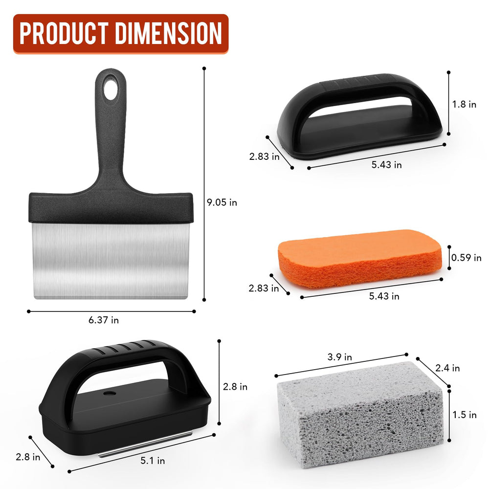 Multiple tools included in the AWEASROY cleaning kit