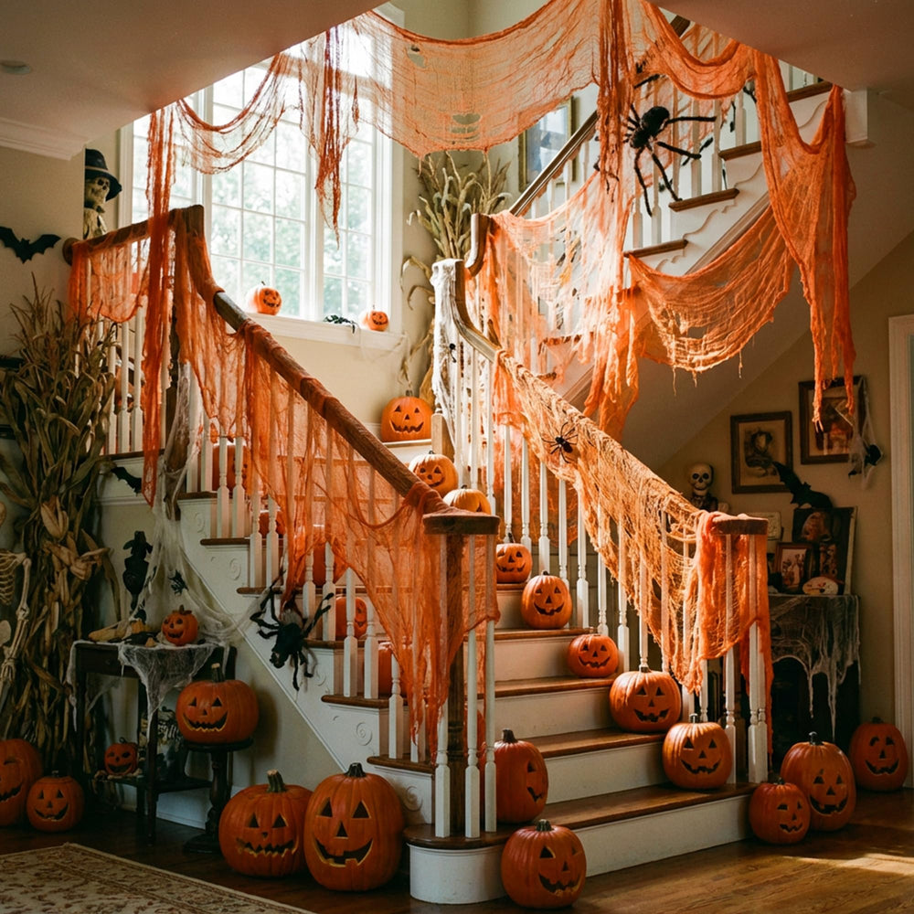 Multiple uses of Watayo Halloween Creepy Cloth in decoration