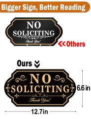 multiwins No Soliciting Sign displayed in a yard
