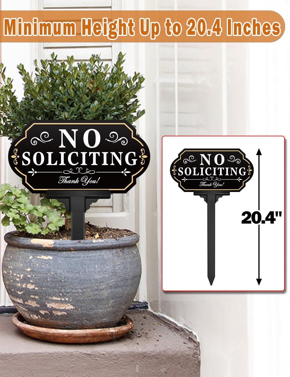 multiwins No Soliciting Sign installation process