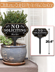 multiwins No Soliciting Sign installation process