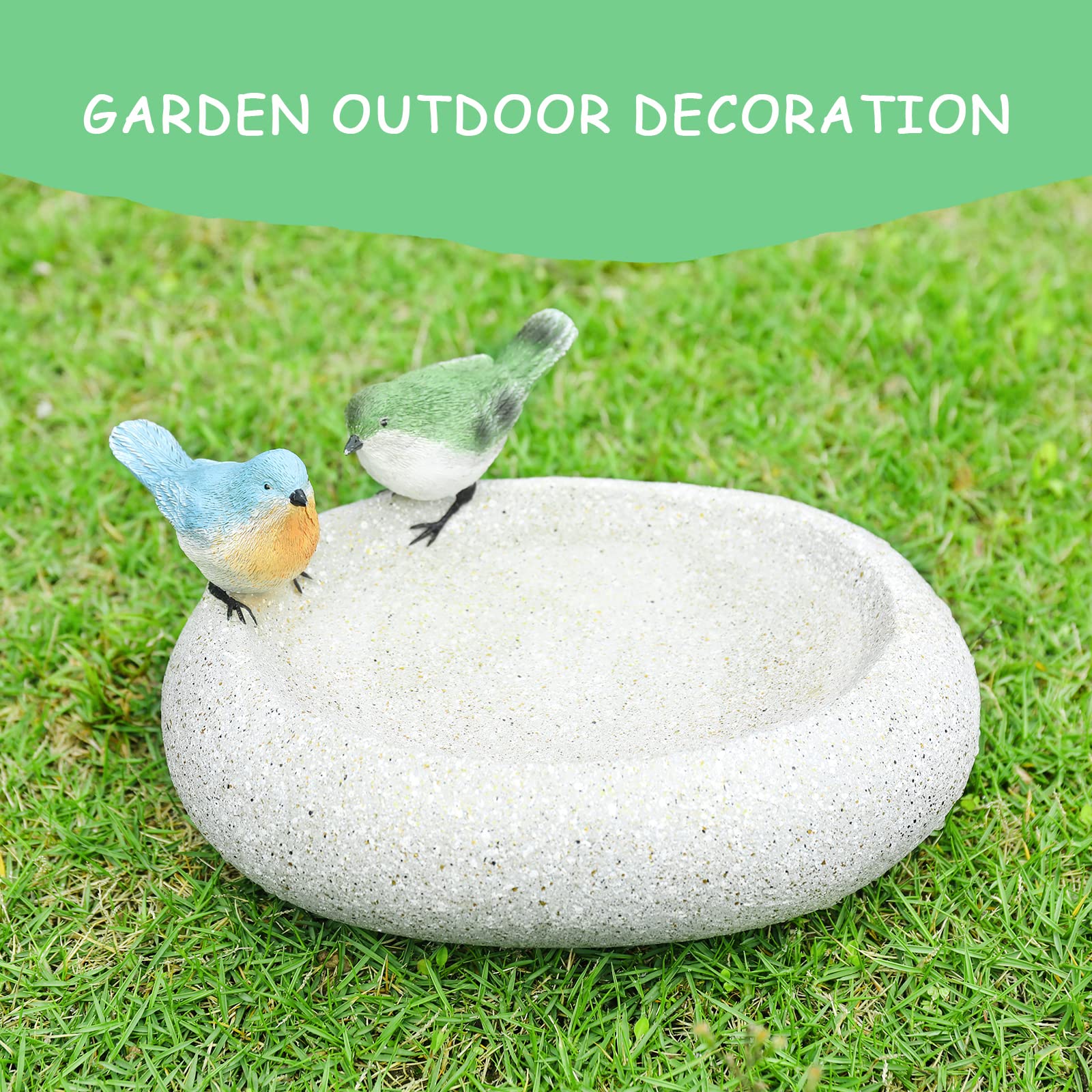 MUMTOP Bird Bath displayed in a backyard setting