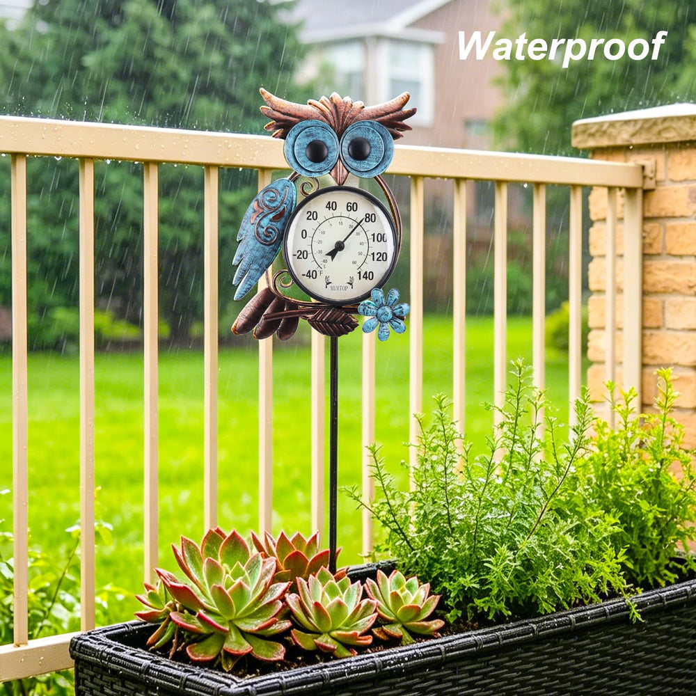 MUMTOP Outdoor Thermometer close-up of acrylic dial