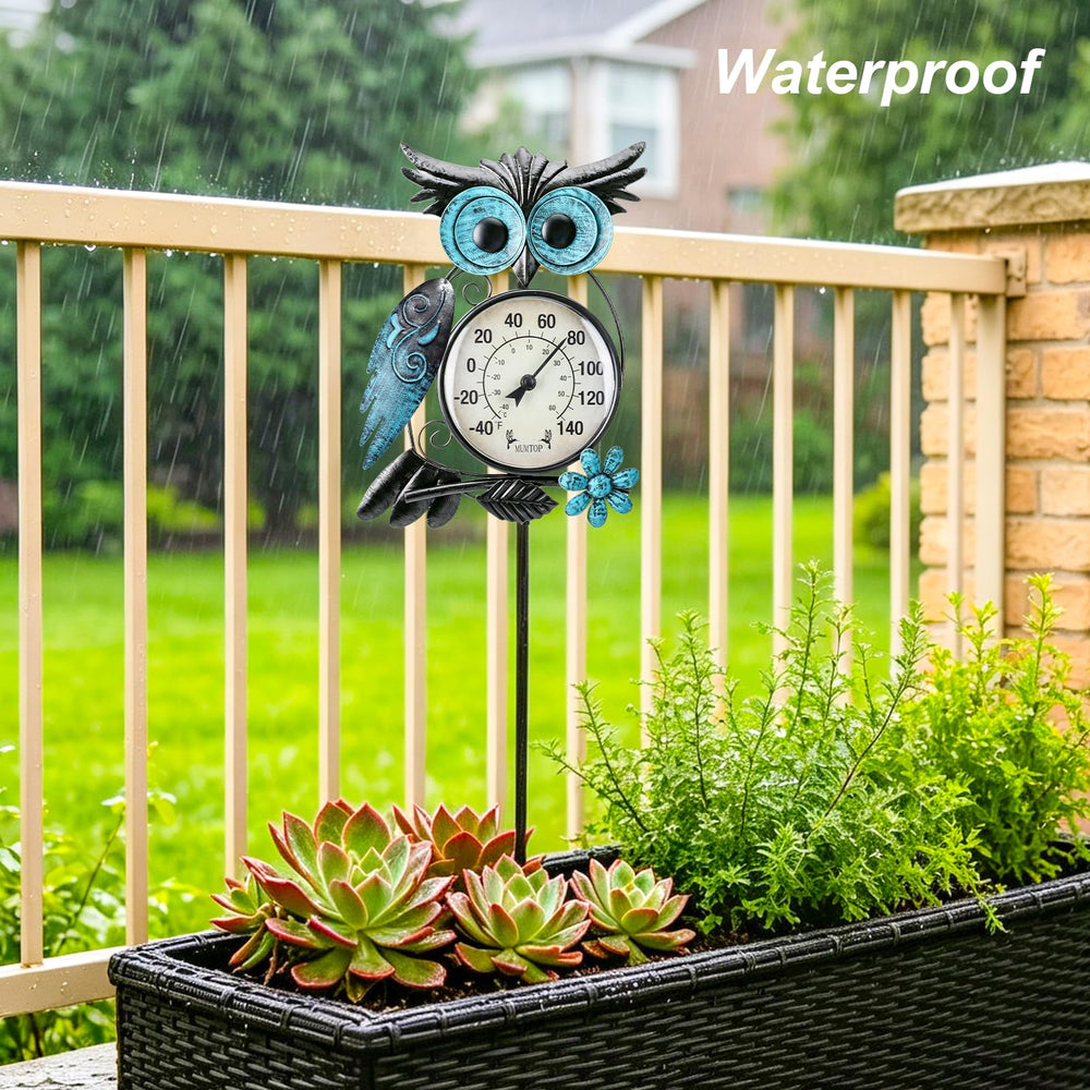MUMTOP Outdoor Thermometer in a patio environment