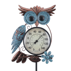 MUMTOP Outdoor Thermometer Owl design front view