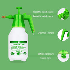Munyonyo Garden Pump Sprayer 68oz with translucent tank revealing water level
