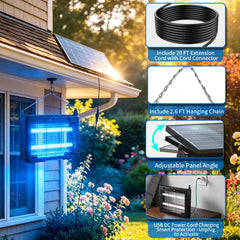 Murutoi Solar Bug Zapper outdoor setup in garden
