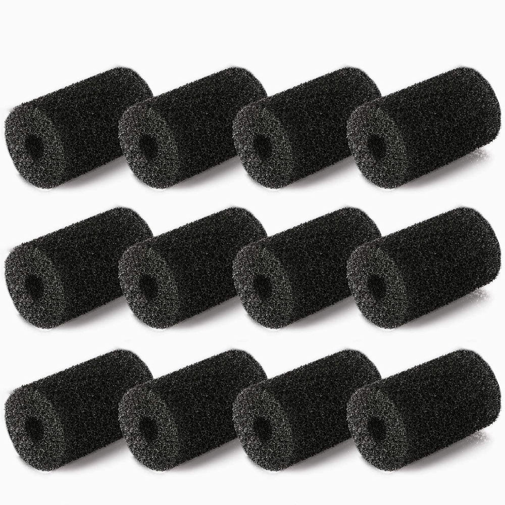 MUSCCCM 12 Pack Sweep Hose Tail Scrubbers in black