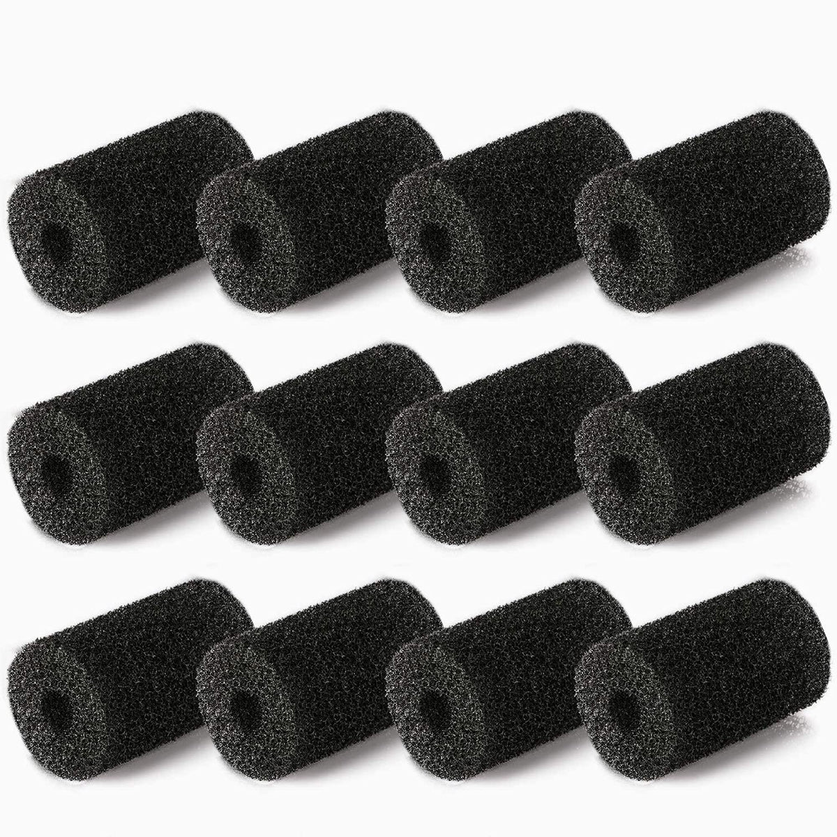 MUSCCCM 12 Pack Sweep Hose Tail Scrubbers in black