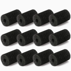 MUSCCCM 12 Pack Sweep Hose Tail Scrubbers in black