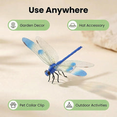 Mustio Dragonfly Clip in green colour side view