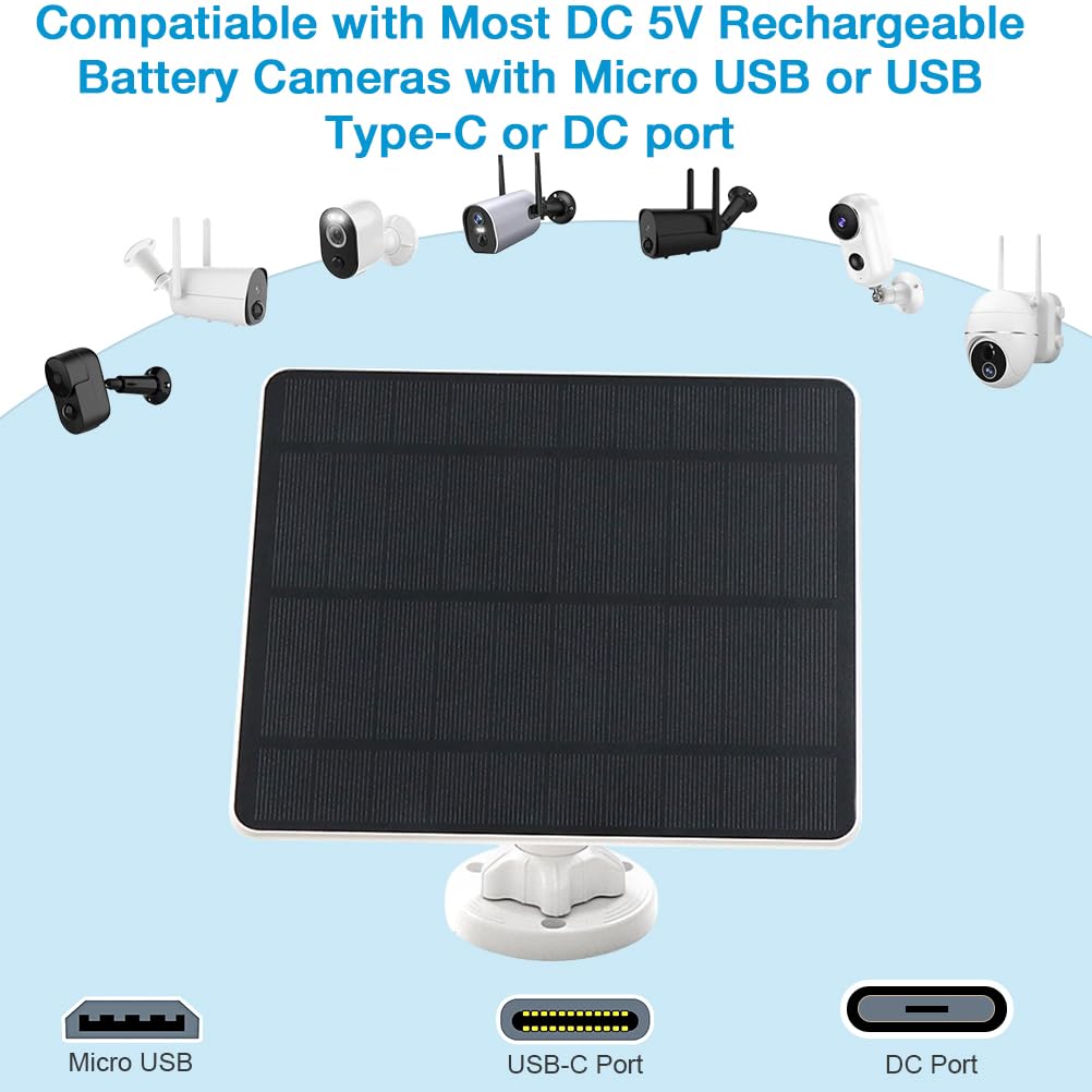 MUZUZZI solar panel showing waterproof design in rain