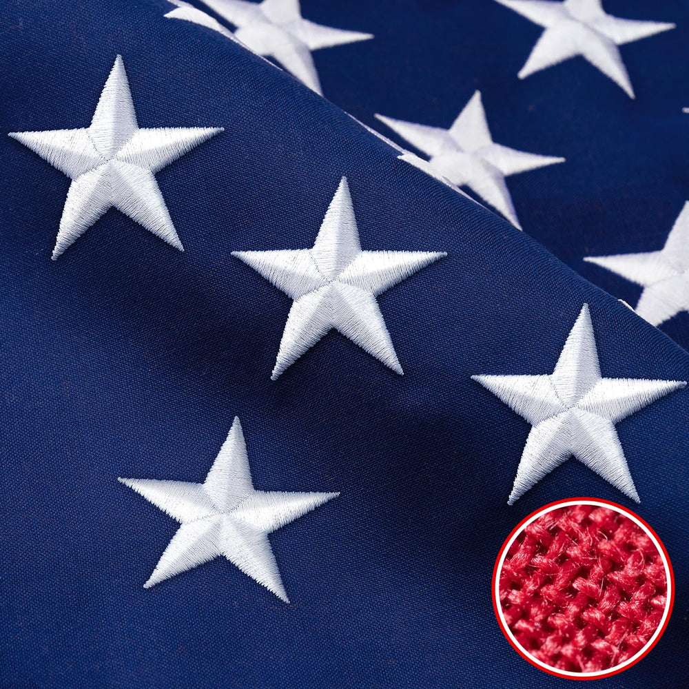 MVPRING American Flag 2x3 FT front view with embroidered stars