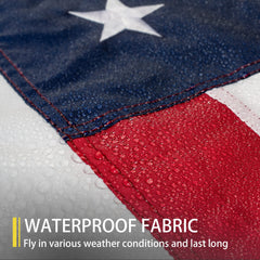 MVPRING American Flag 5x8 FT in outdoor setting