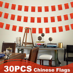 MVPRING China String Flag Banner displayed at a party