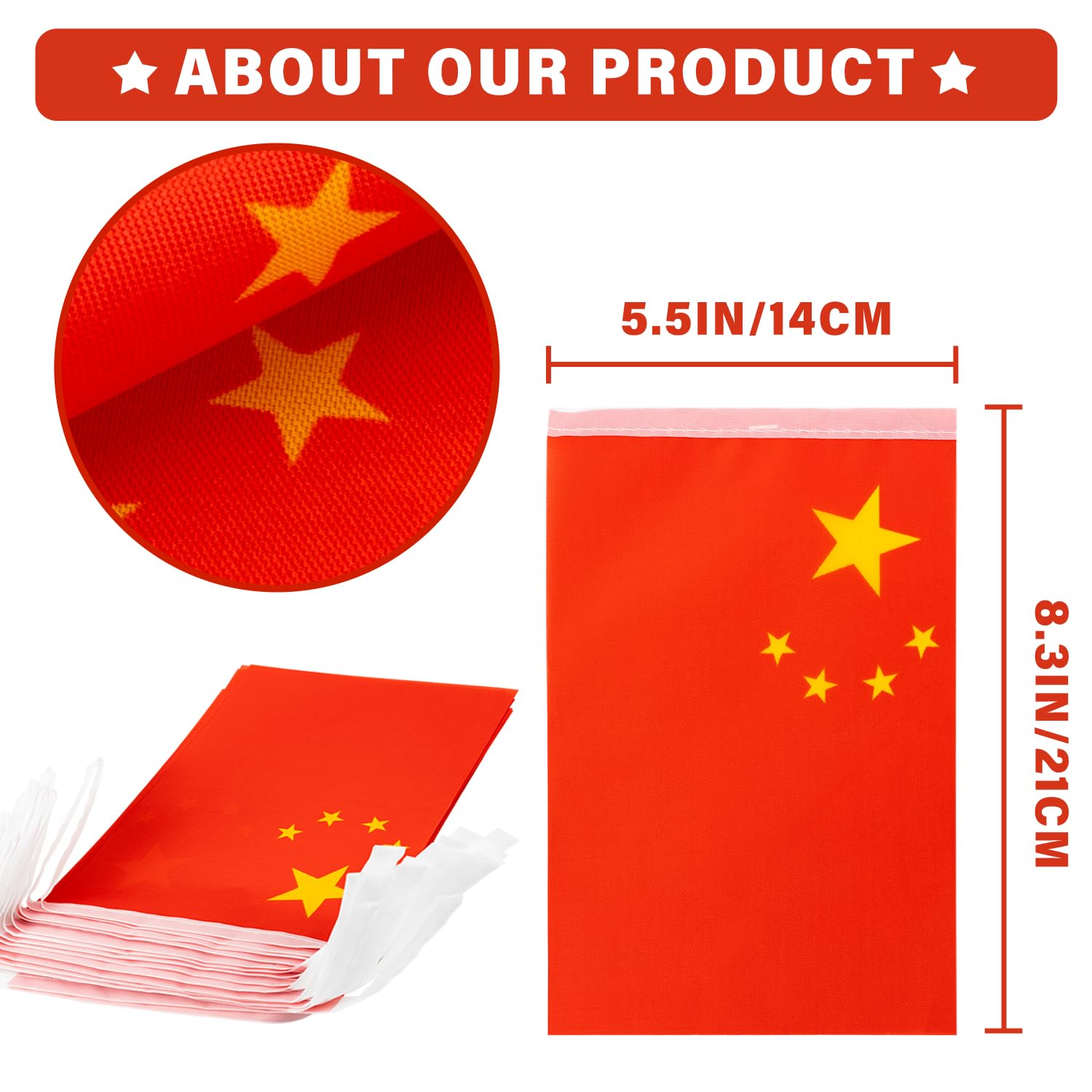MVPRING China String Flag Pennant Banner packaging