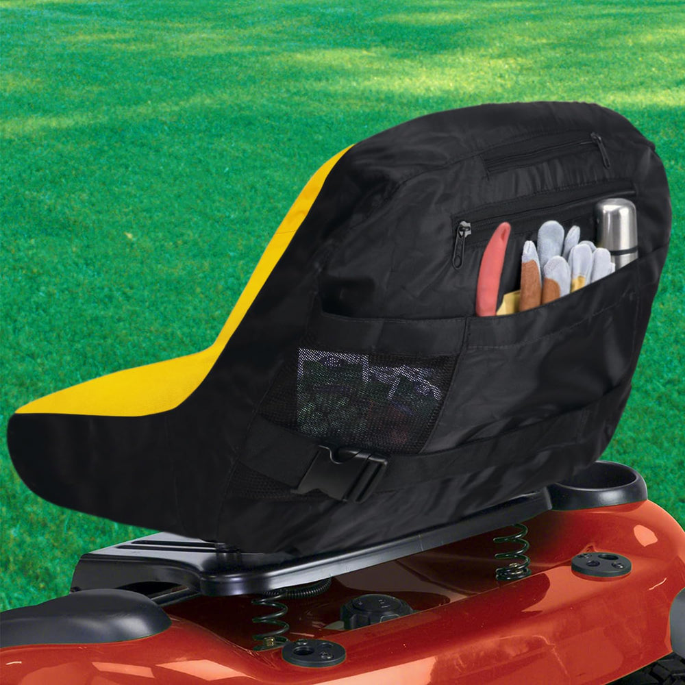 MWire LP92334 Lawn Mower Seat Cover with storage pouch