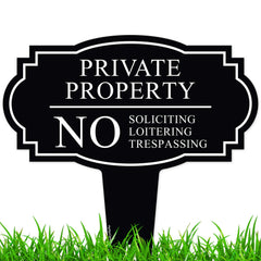 My Sign Center No Soliciting Sign front view, 11x11 inches
