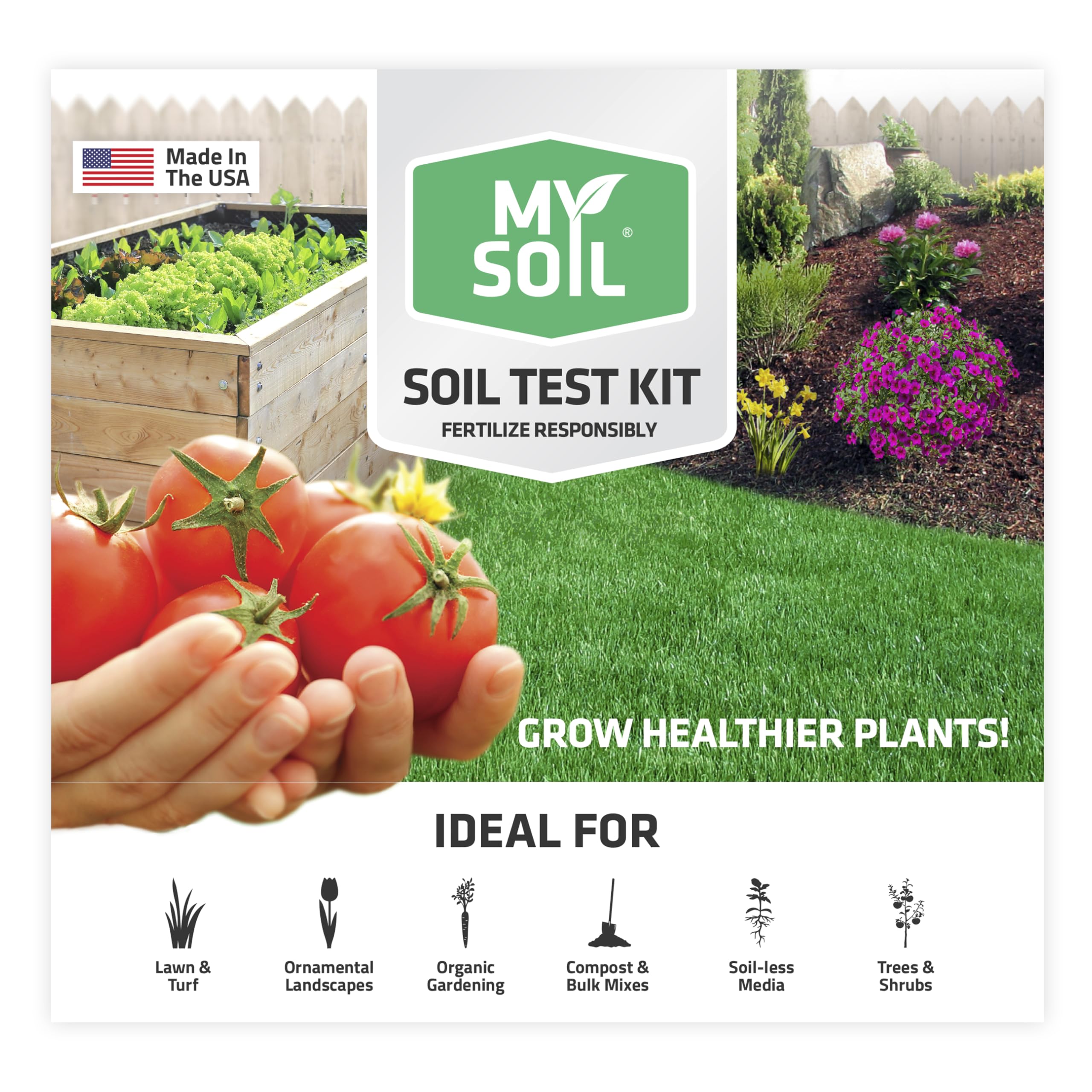 My Soil Soil Test Kit front view with all components