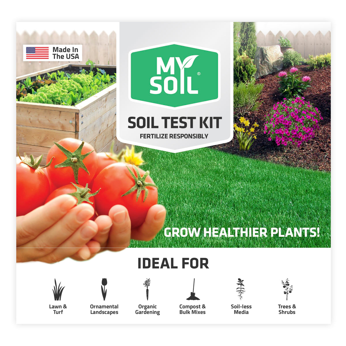 My Soil Soil Test Kit front view with all components