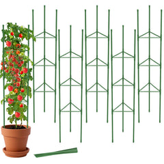 MYMULIKE 6 pack tomato cages with adjustable height