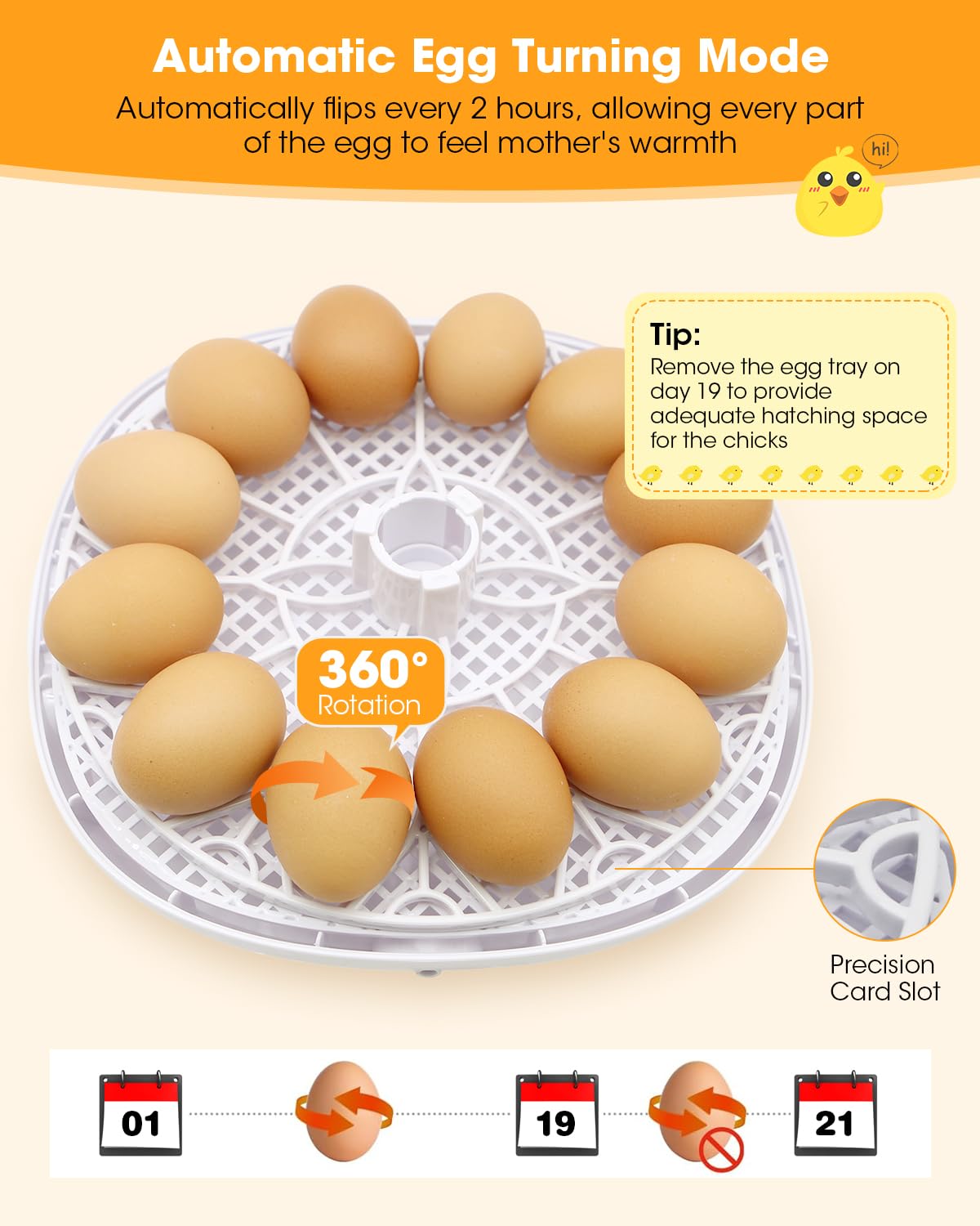 MYMULIKE egg incubator displaying temperature control