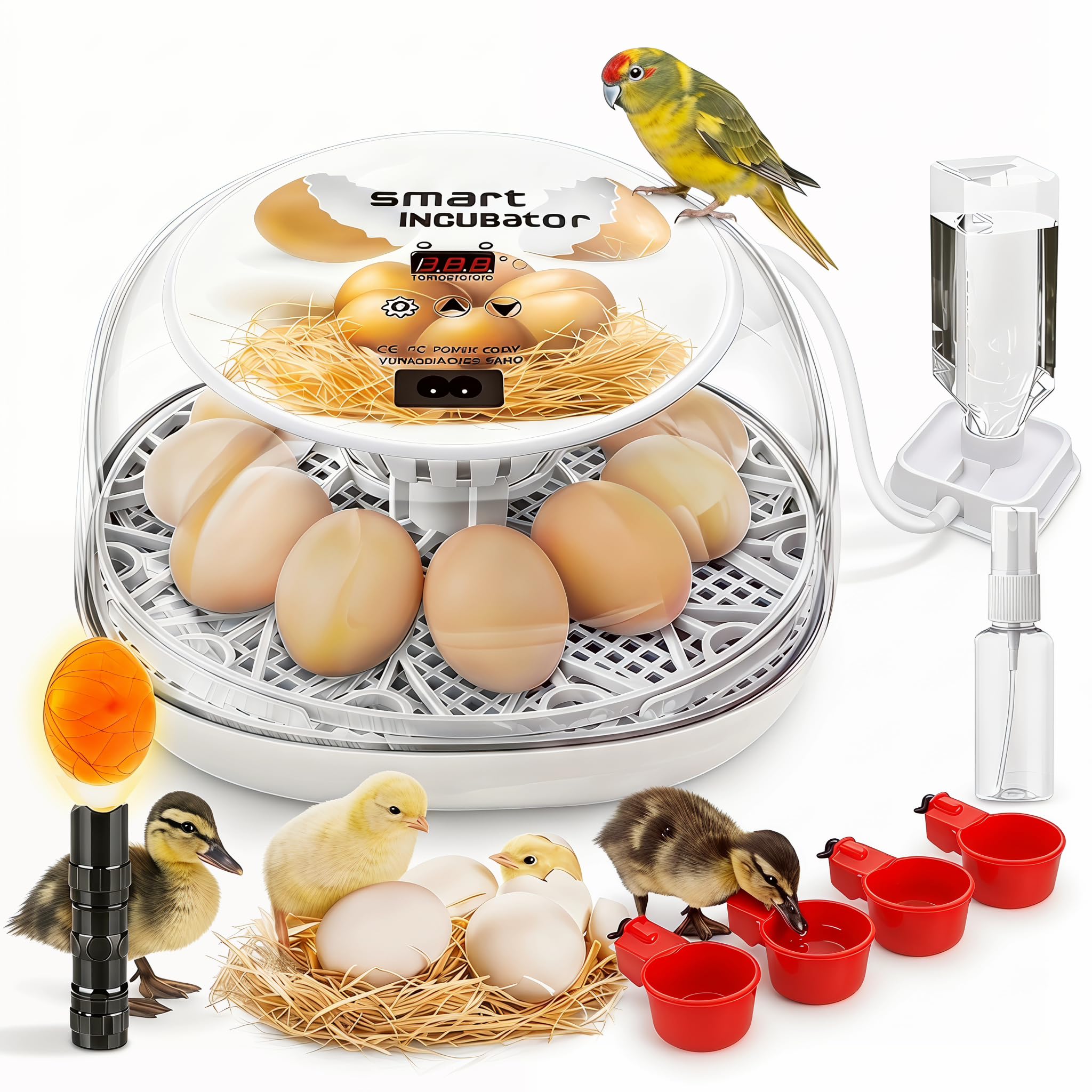 MYMULIKE egg incubator white model front view