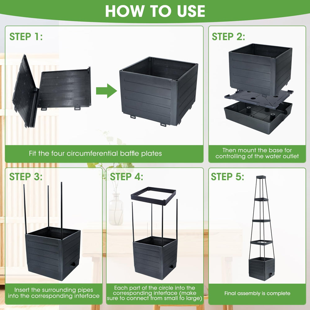 MYMULIKE raised garden bed dimensions and height adjustment
