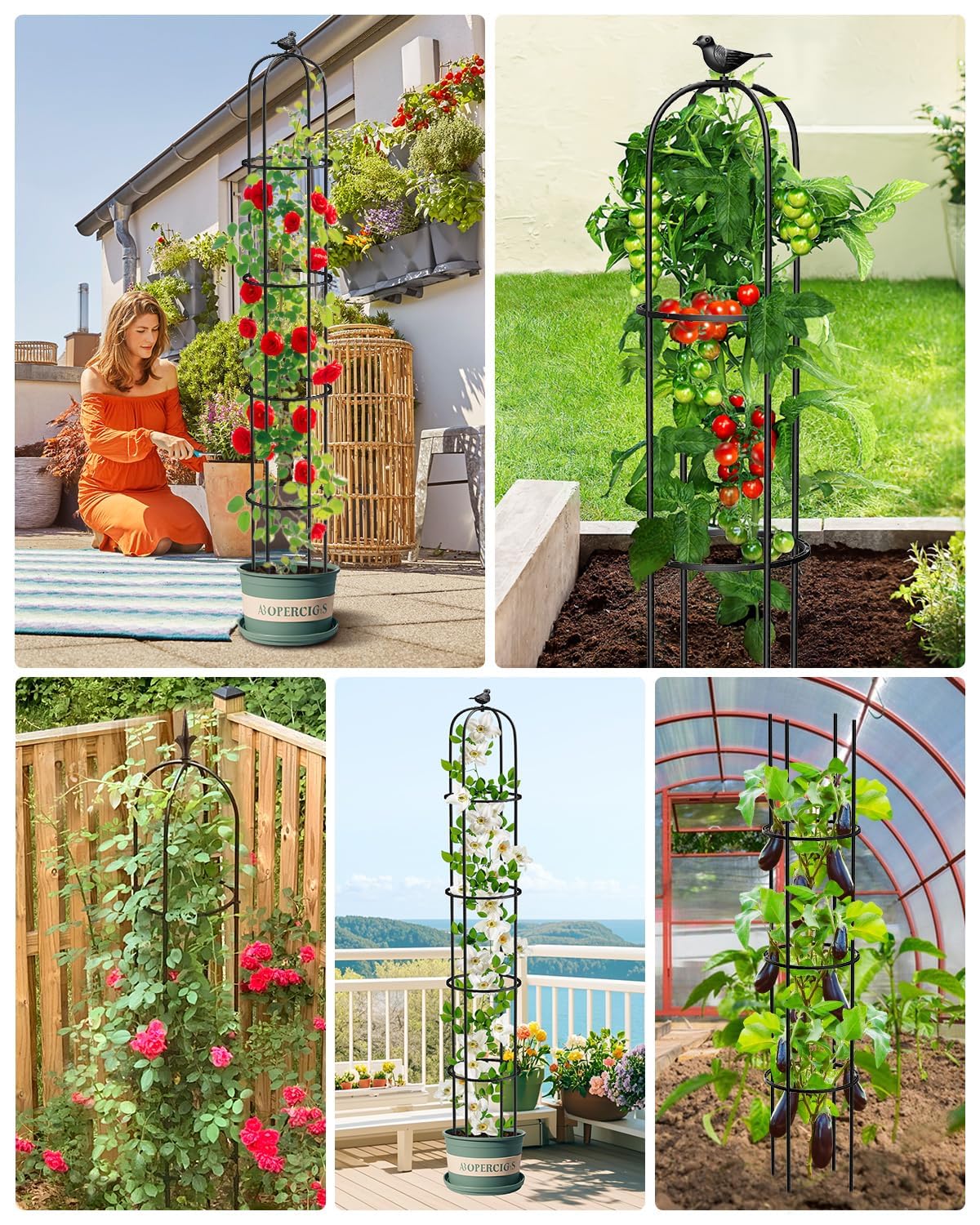 MYMULIKE trellis with adjustable height feature